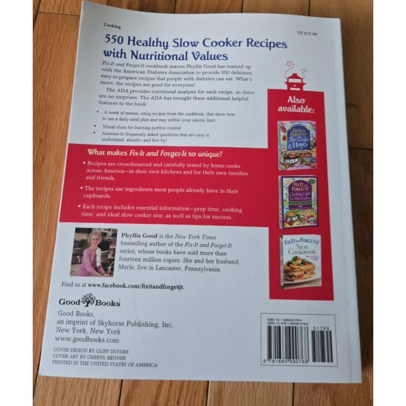 Fix-It and Forget-It Slow Cooker Diabetic Cookbook Revised Updated Recipes - Picture 2 of 2